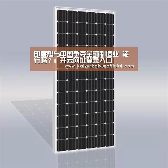 印度想与中国争夺全球制造业 能行吗？：开云网址登录入口(图3)